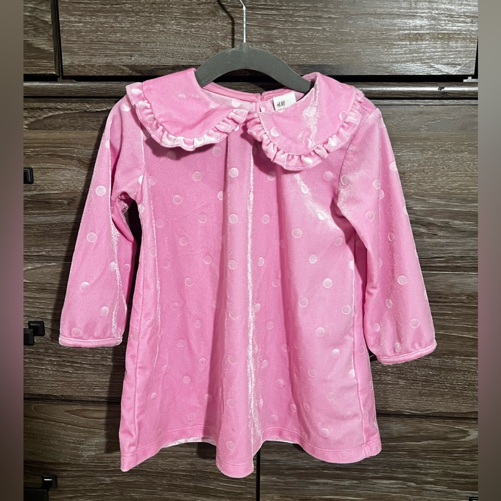 H&M Pink Dress with Polka Dots